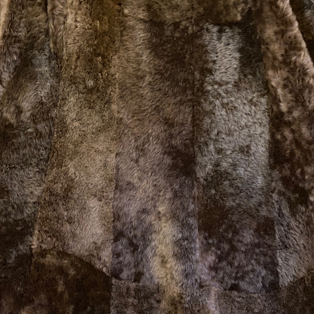 Brown shearling coat, no label, size XXS - Picture 5 of 5